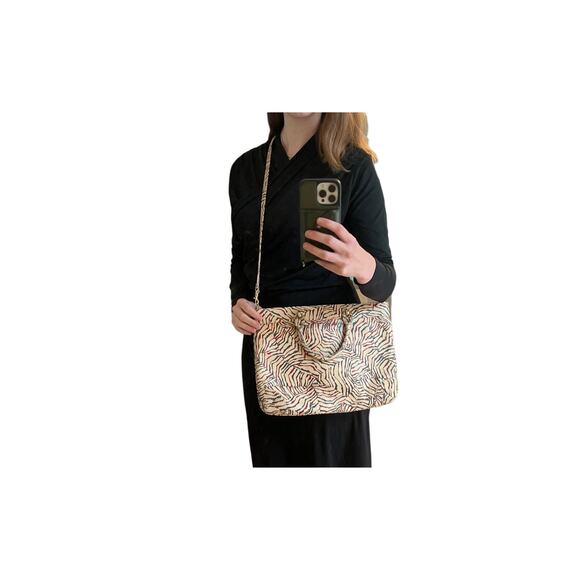 Vintage Zeba Print Leather Purse - Picture 1 of 6